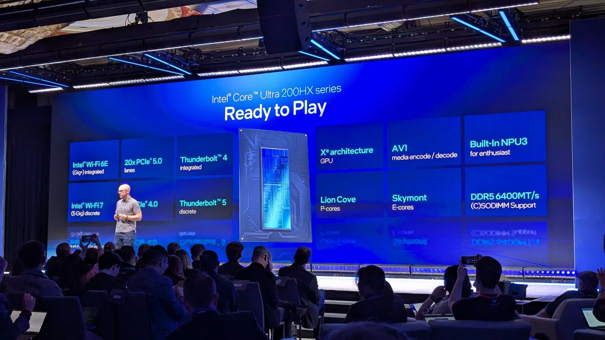Intel Core Ultra 200HX at CES 2025