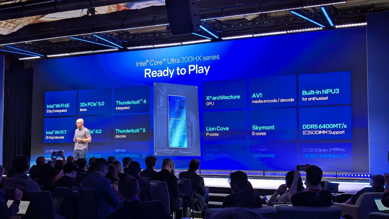 Intel Core Ultra 200HX at CES 2025