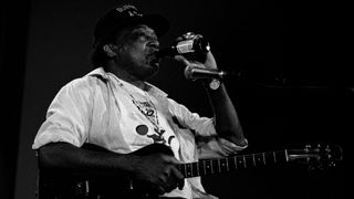 The Blues singer R.L. Burnside performs live at the North Sea Jazz Festival on July 11 1997