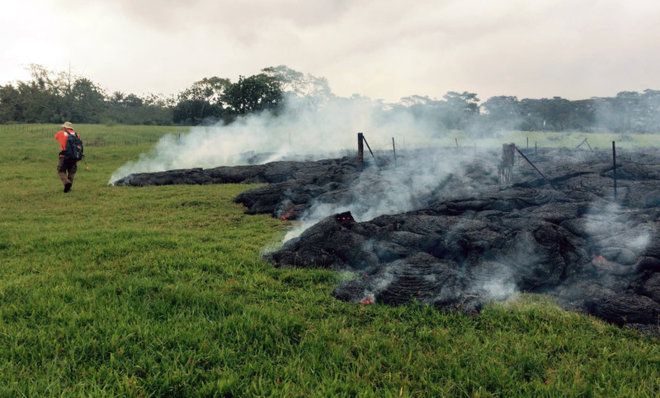 Lava heading toward Pahoa