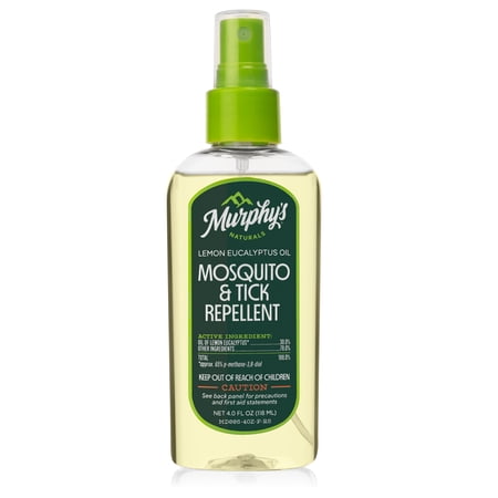 Murphy&amp;rsquo;s Naturals Plant-Based Mosquito &amp;amp; Tick Repellent Spray, Lemon Eucalyptus Oil, 4oz