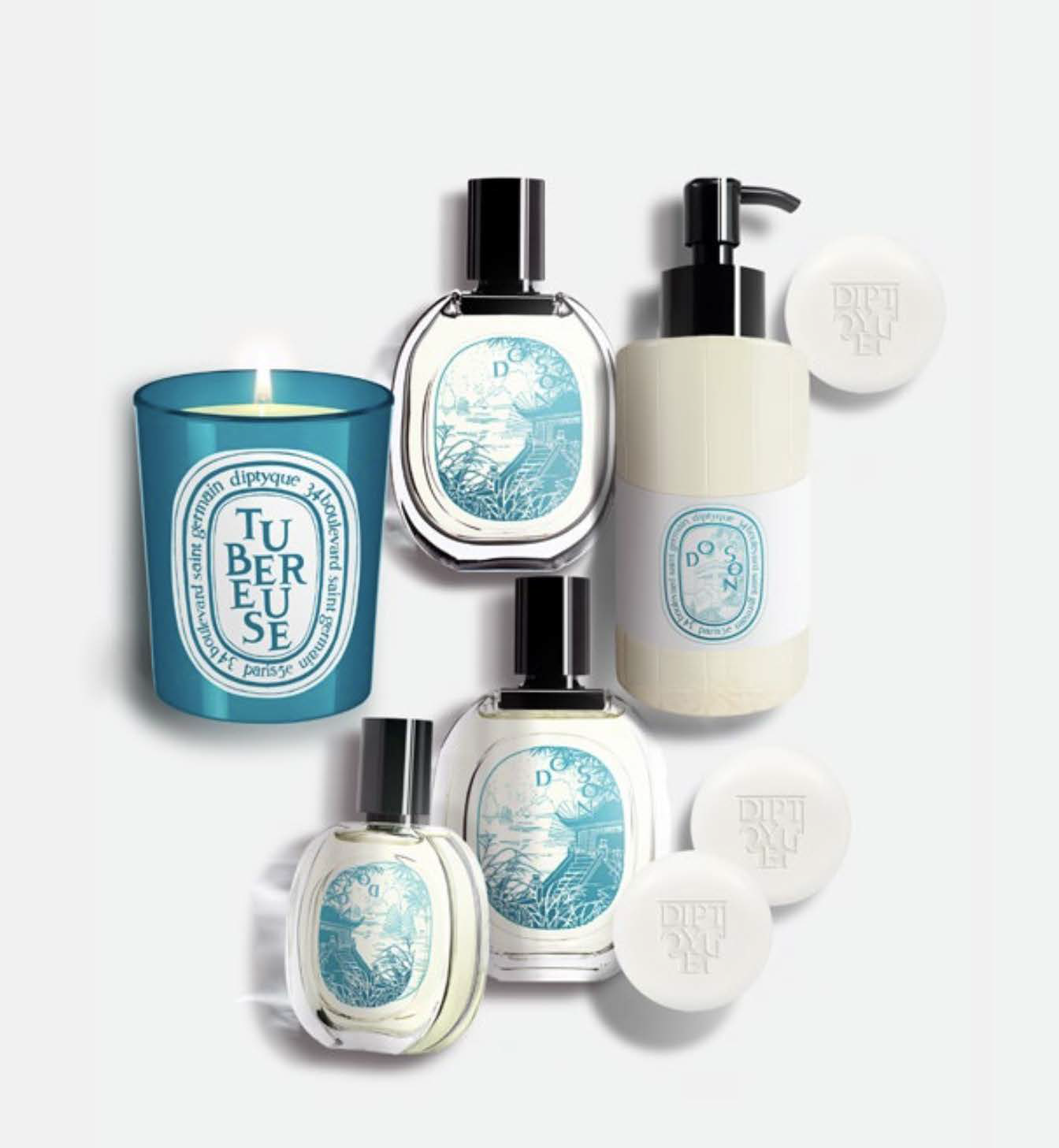 Diptyque Do Son perfume soap body gel and candle