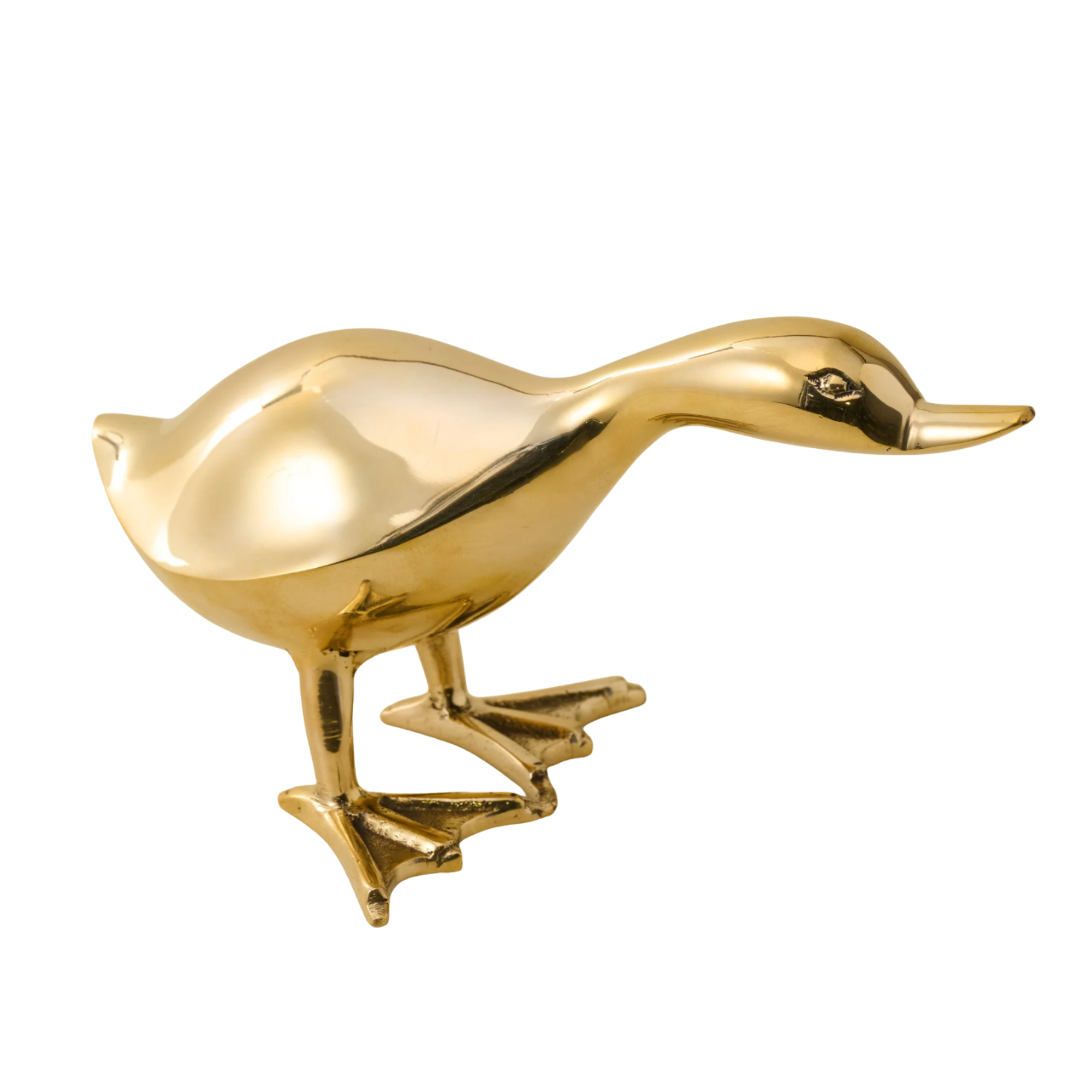 a brass duck object