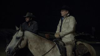 Cole Hauser and Kevin Costner in Yellowstone