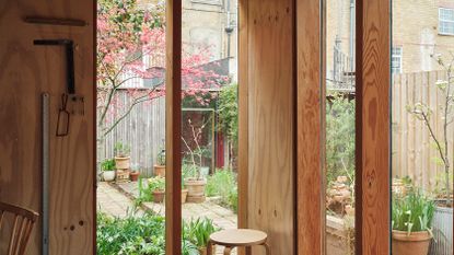 view from the self-build home, the Secret Garden Flat