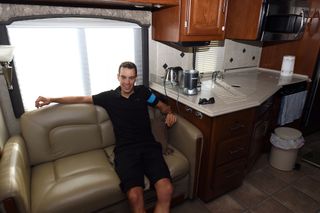 The mobile home of Richie Porte at the 2015 Giro d'Italia