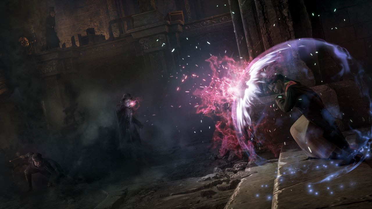 Magic being used in Hogwarts Legacy