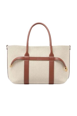 Loro Piana Ghiera Small Canvas Shopper Tote Bag