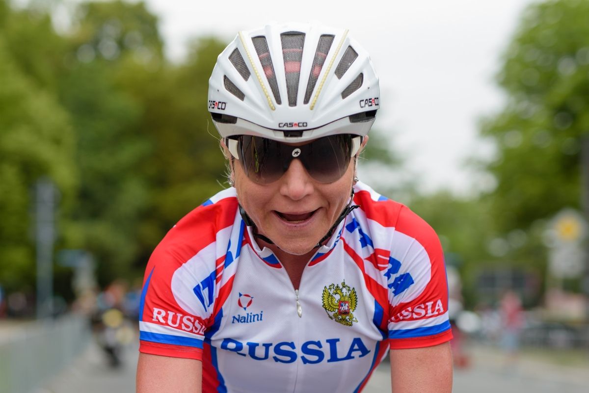 Stage winner, Olga Zabelinskaya (Russia) at Thuringen Rundfarht 2016 - Stage 2