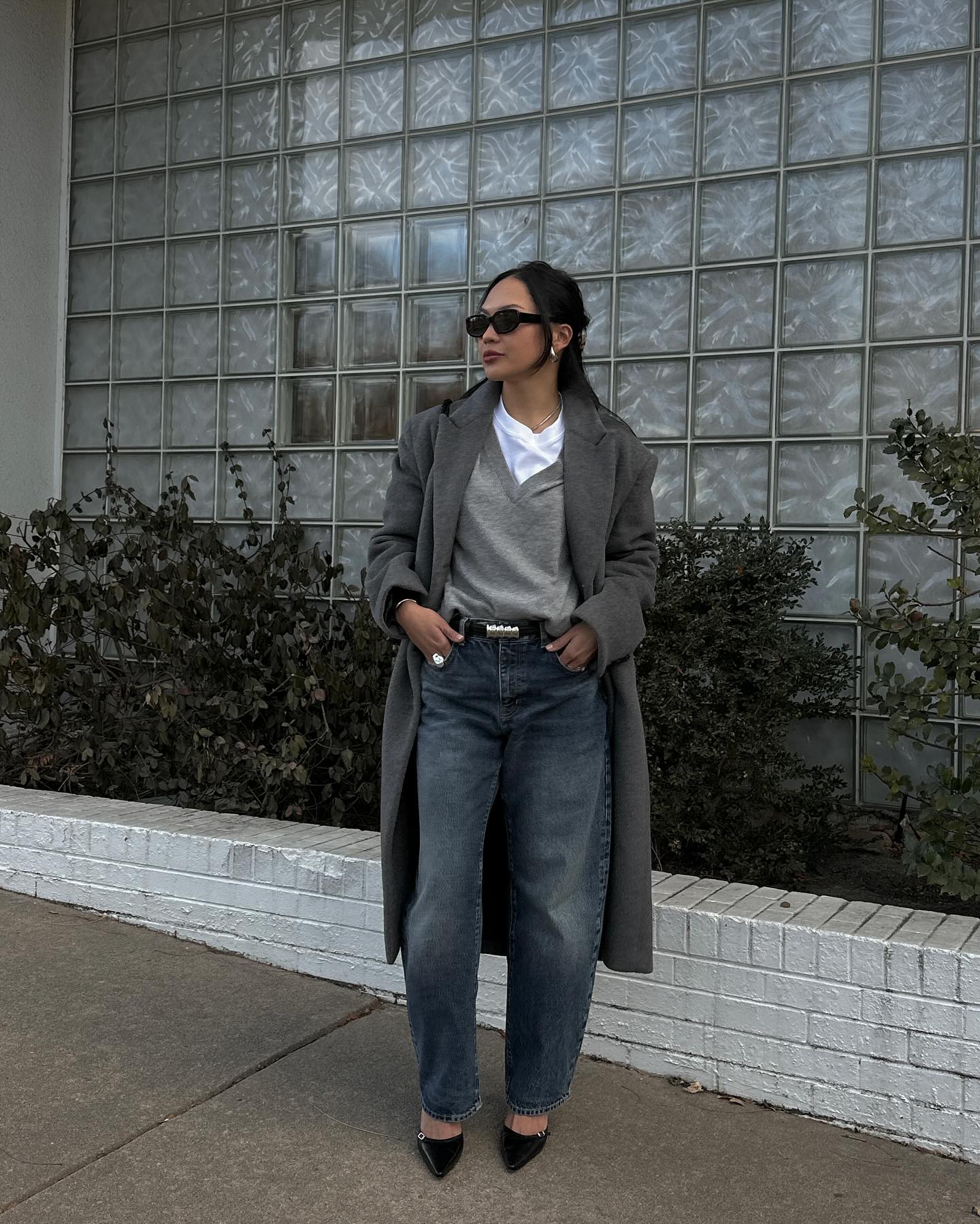 Barrel leg jeans outfits