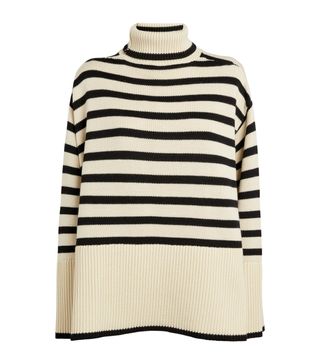 Wool-Cotton Striped Sweater