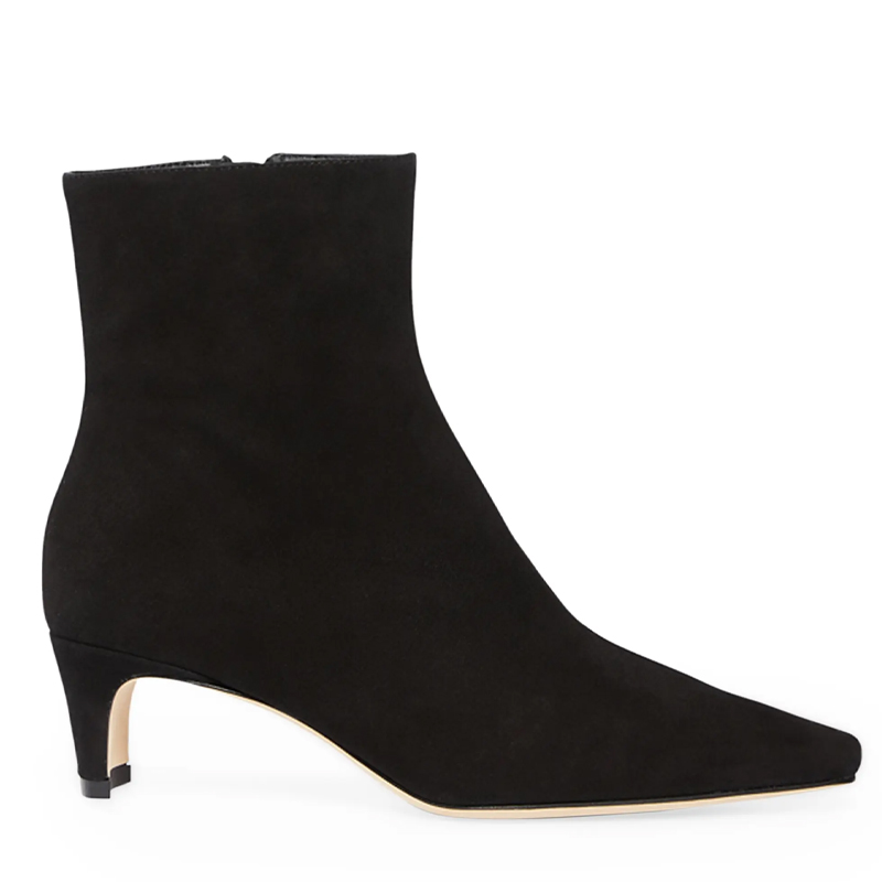 black suede ankle boots, saks fifth avenue