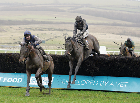 Emperor's Choice races through the mud at Ffos Las
