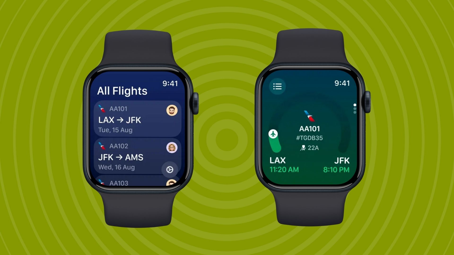 flighty on apple watch