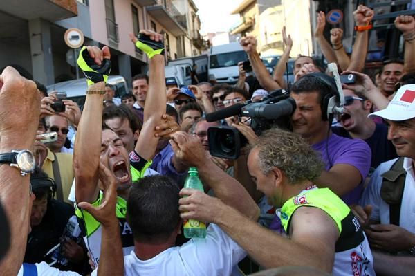 Celebration all around for Visconti's third title