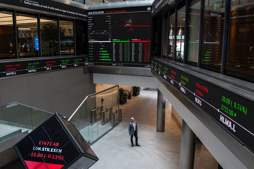 trading boards at the London Stock Exchange, which has faced an exodus of companies. Rachel Reeves may announce a pause on stamp duty for newly-listed shares at today's Autumn Budget