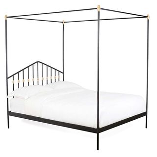 Abacus Four poster bed with black metal frame