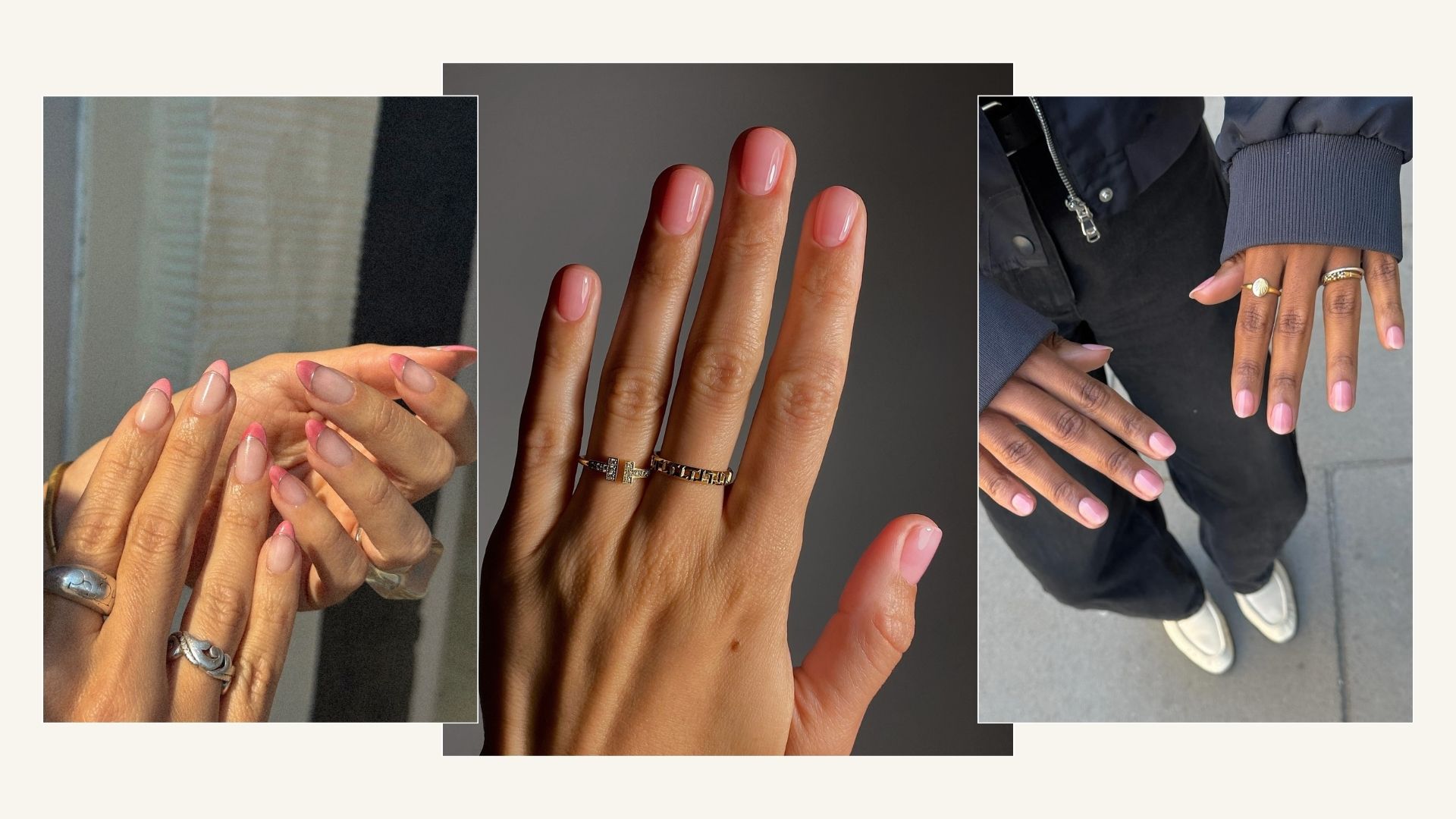 baby pink nails