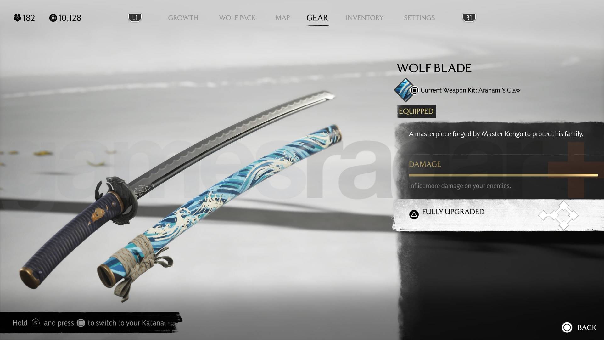 ghost of yotei wolf blade weapon