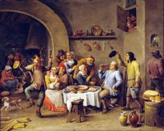 Twelfth Night Party, 1650–60, by David Teniers the Younger.