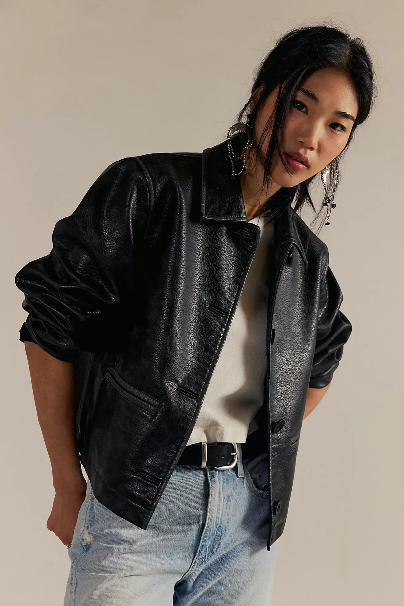 We the Free Hera Vegan Leather Jacket