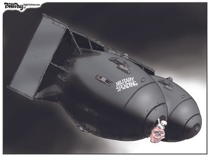 
Political cartoon U.S. Defense Spending