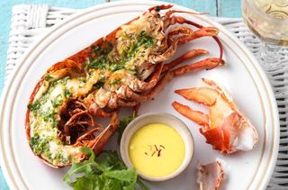lobster with saffron mayo