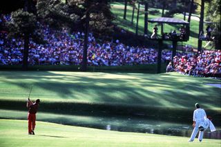 Chip Beck had to chip back after his lay up went horribly wrong at Augusta in 1993