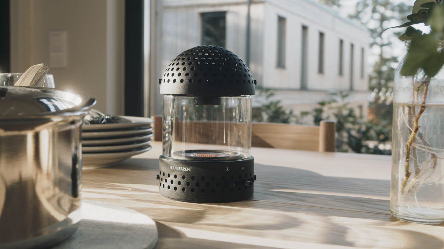 The new Transparent Light Speaker is a portable beauty