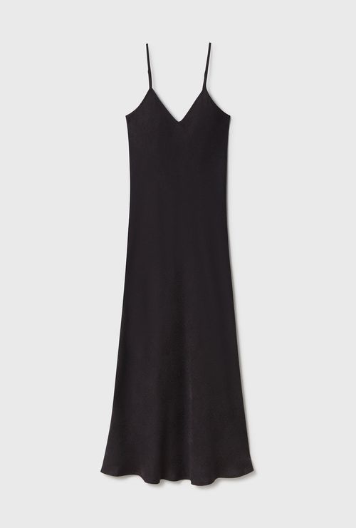 90s Slip Dress Black
