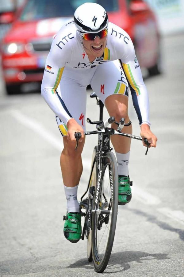 John Degenkolb (HTC-Highroad) takes fourth place in the prologue.