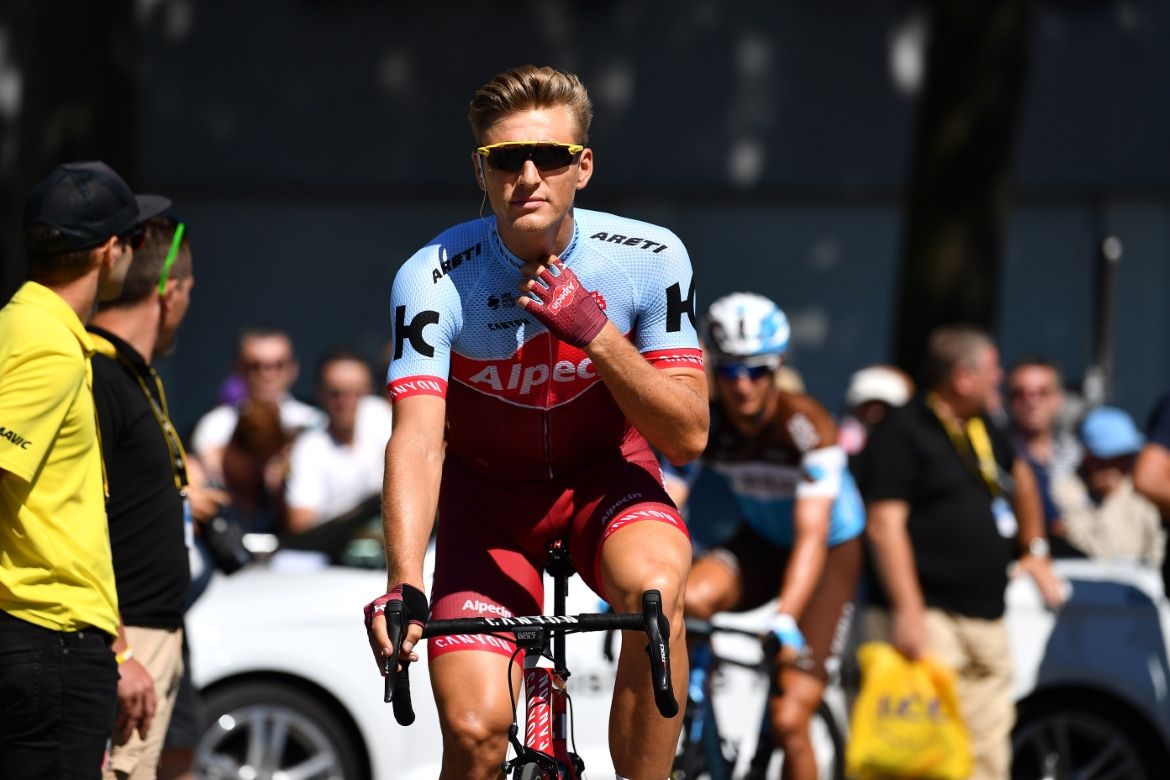 Marcel Kittel (Katusha-Alpecin) at the start