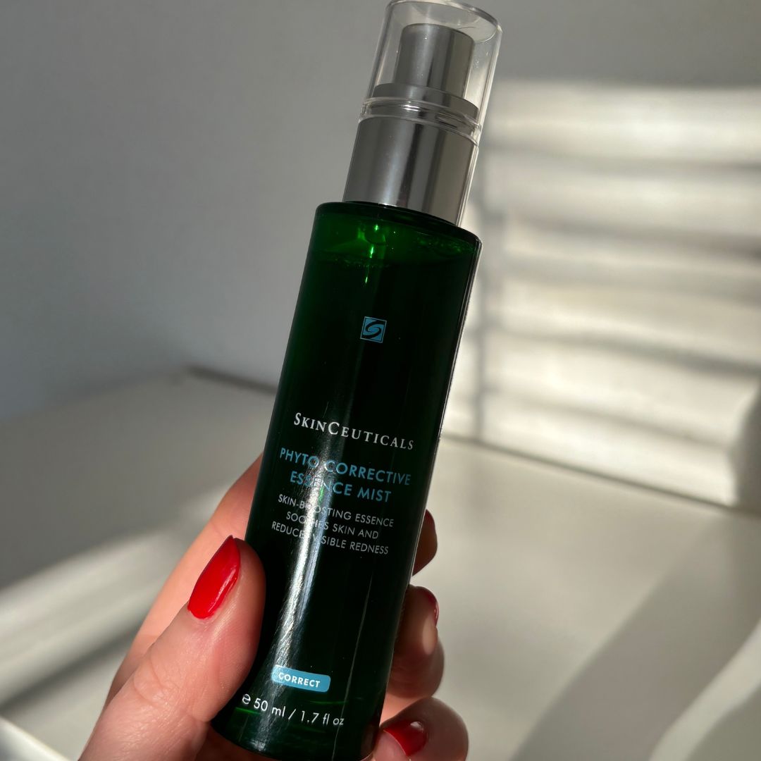 Laura holding SkinCeuticals Phyto Corrective Essence Mist