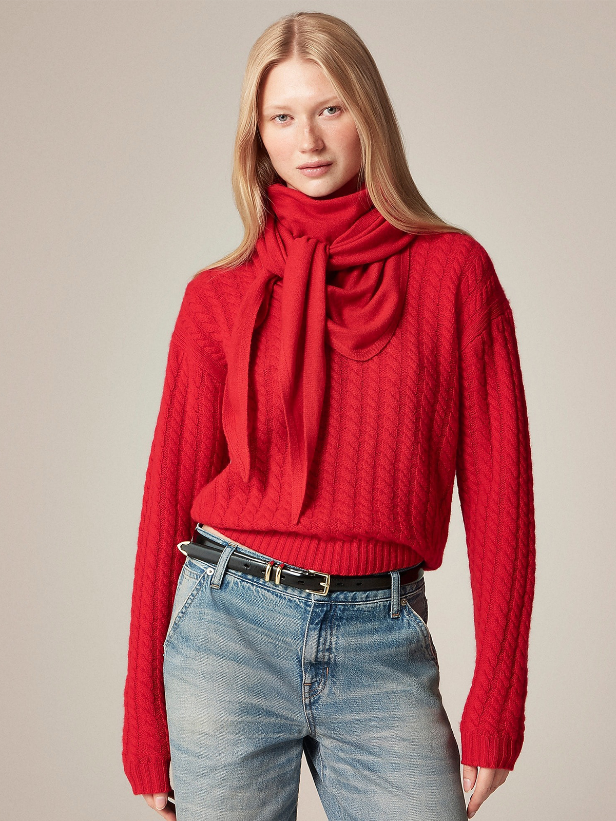 Wool-Cashmere Blend Bandana