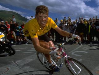 Jan Ullrich in the yellow jersey at the 1997 Tour de France
