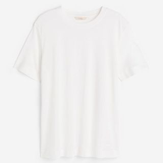 white silk t-shirt