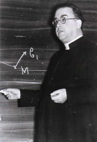 Belgian priest and cosmologist Georges Lemaître