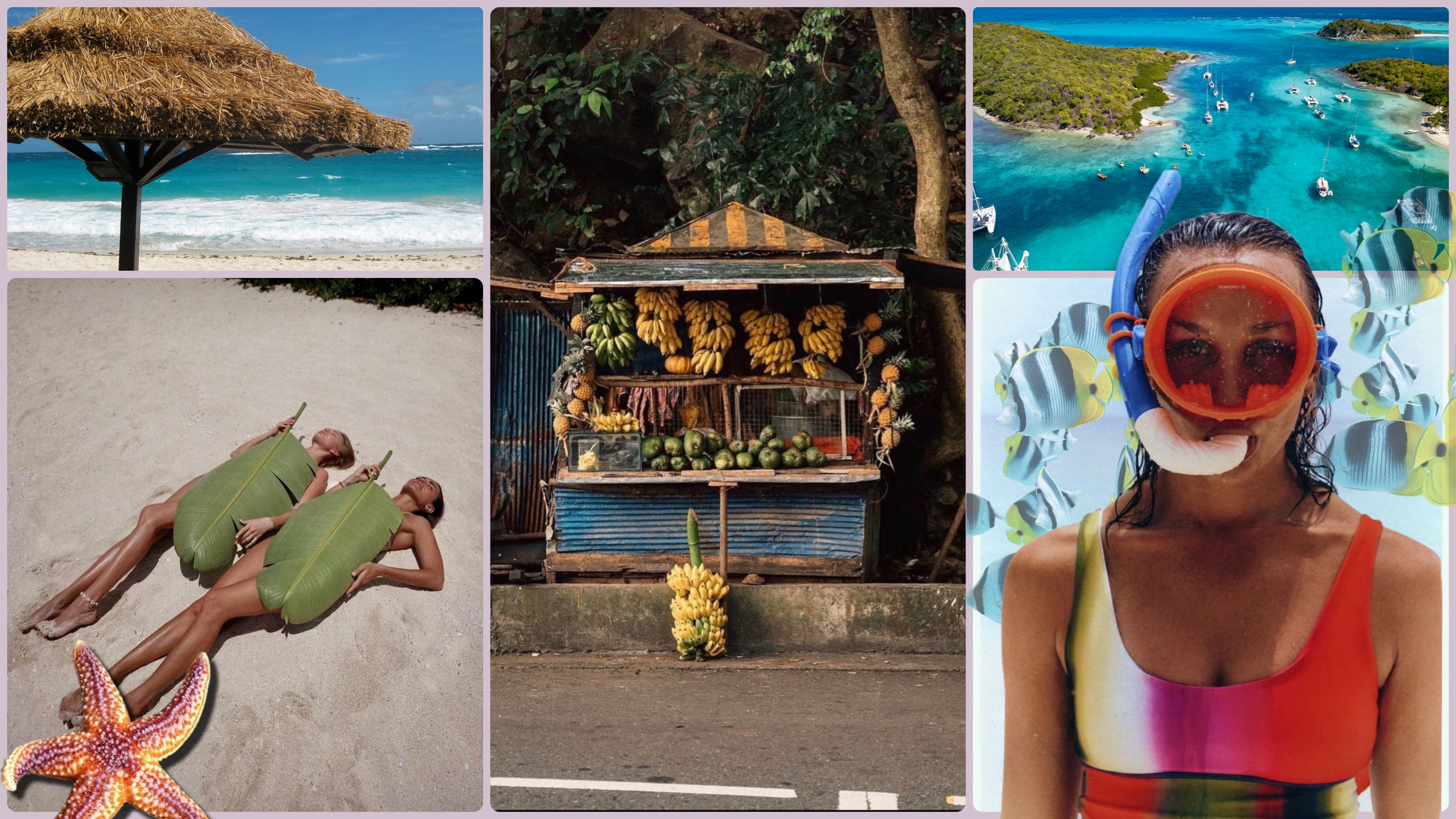 Turquoise water and white sand beach in Canouan, Saint Vincent and the Grenadines.