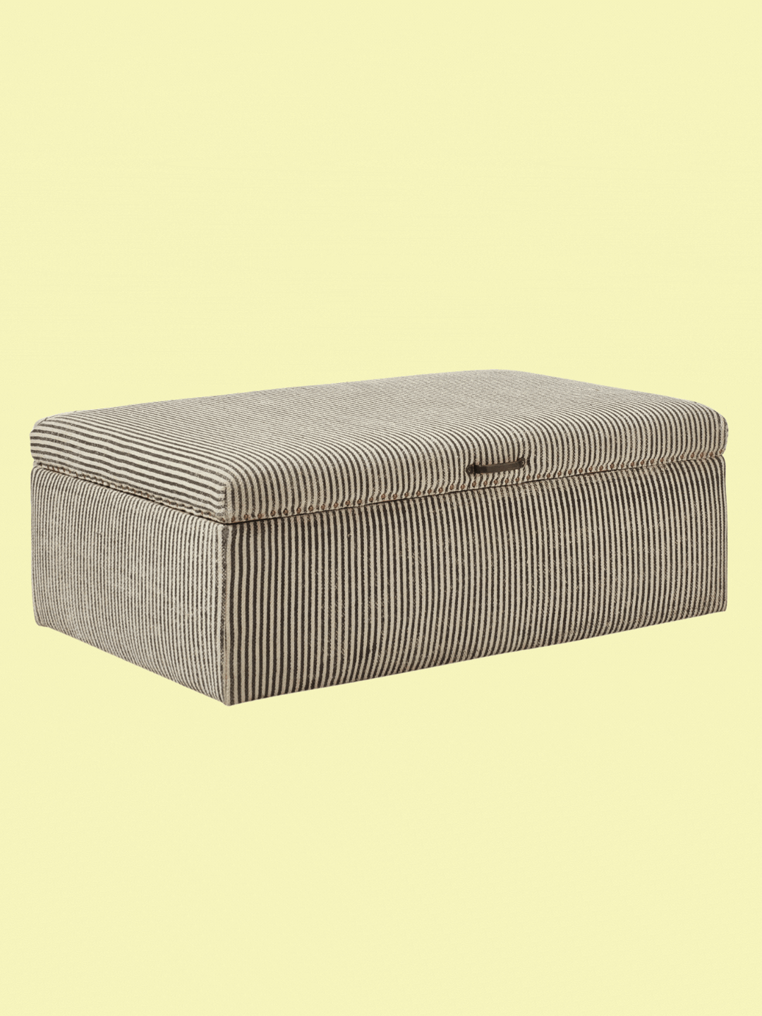 Crusoe Upholstered Storage Ottoman in Charcoal