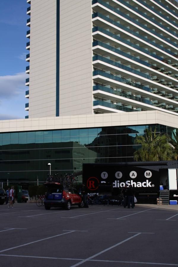 RadioShack's base for the next week in Calpe.