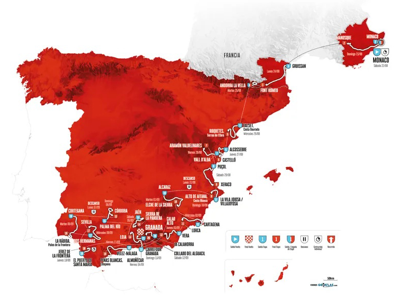 Vuelta a Espa&amp;ntilde;a 2026 route map