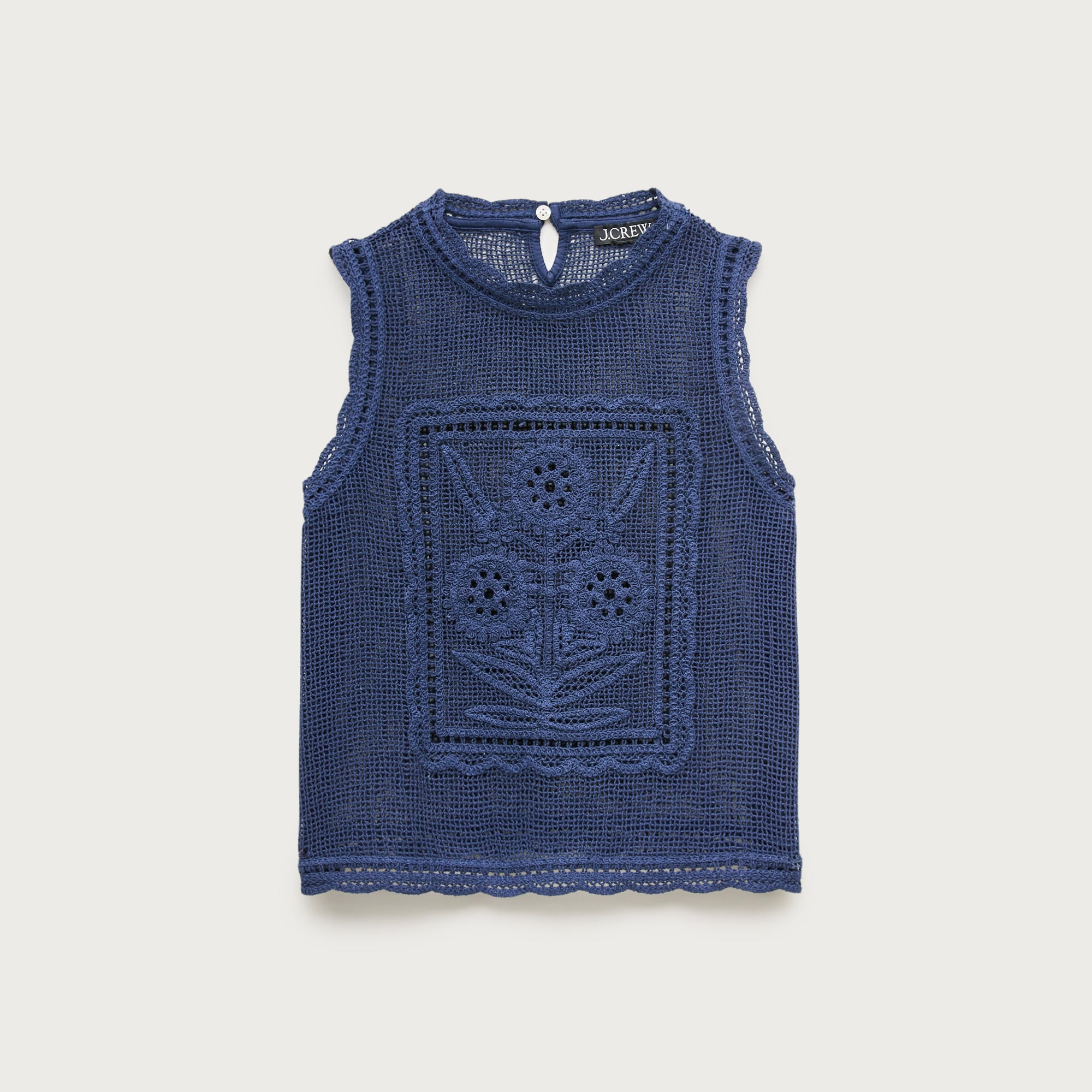 Crochet Floral Tank Top