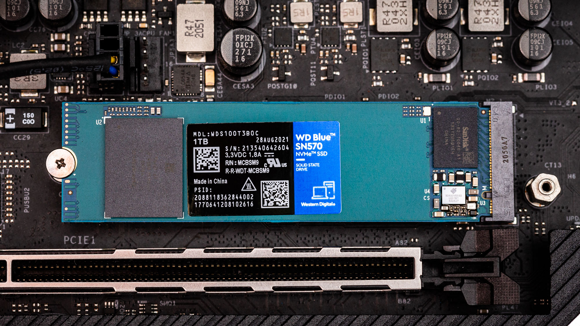 Western Digital Blue SN570 1TB SSD NVME Gen 3 PCIe M.2 Internal Solid State  Drive