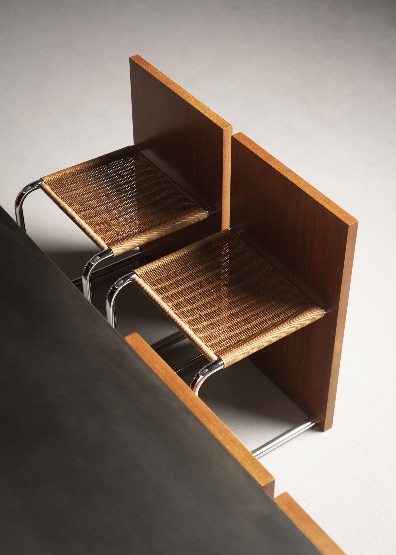 furniture on a grey backdrop