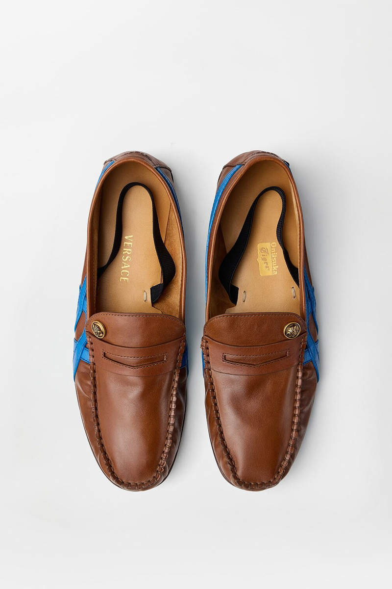 Versace, Sakura Leather Loafers