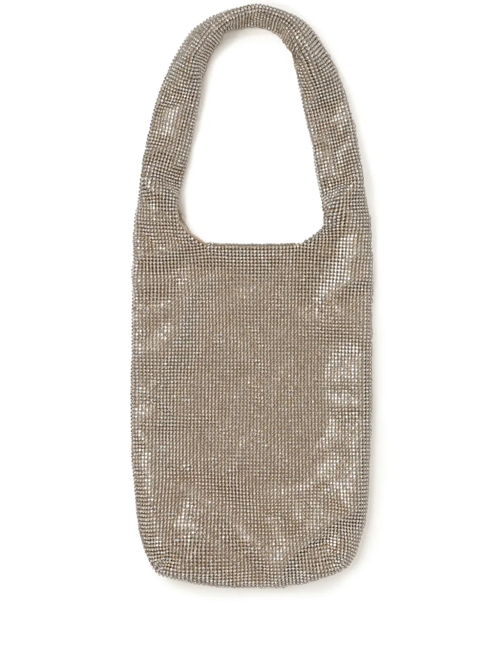 Crystal-Embellished Mesh Tote Bag | One Size