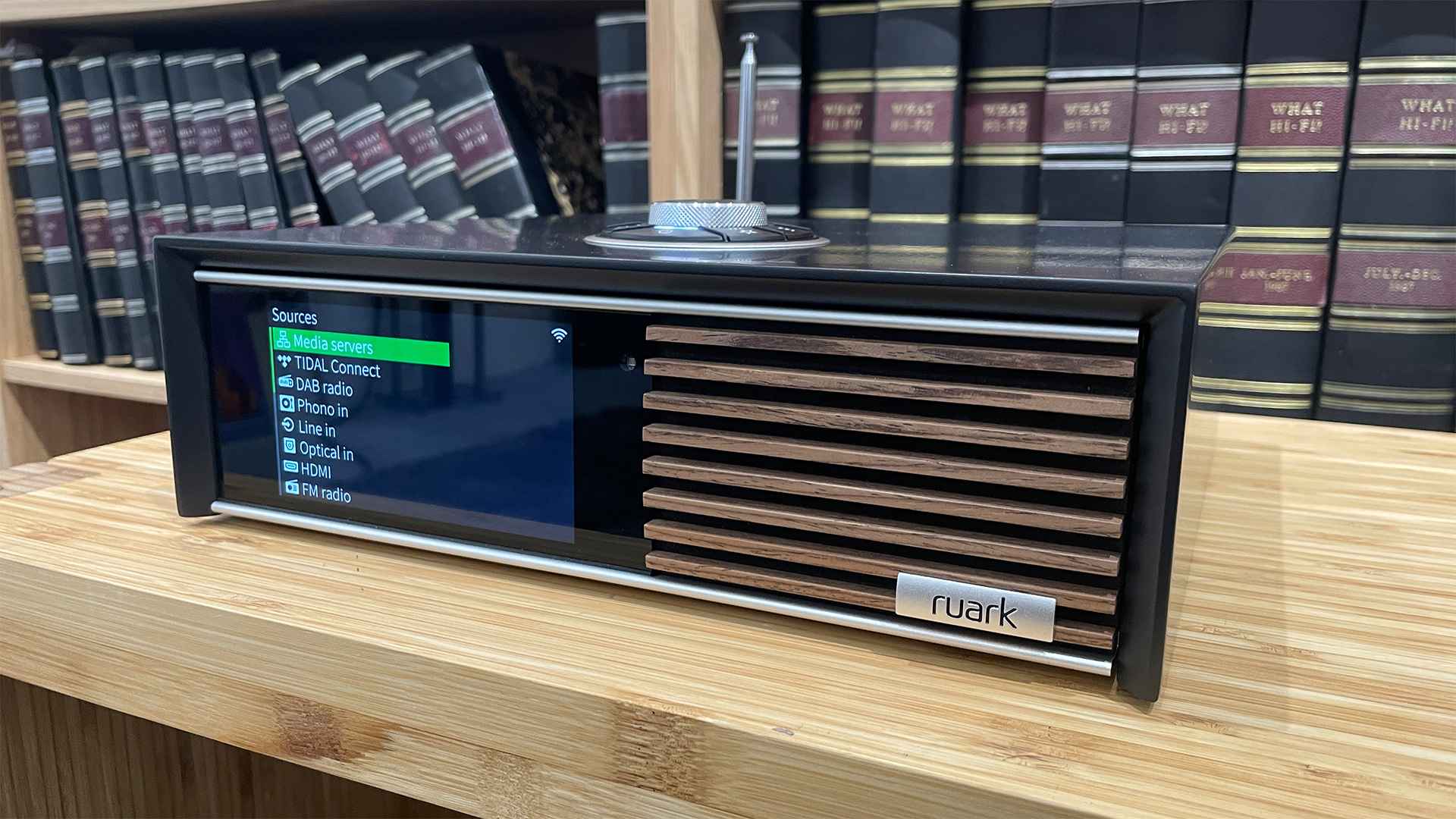 Ruark R610 streaming amplifier in test room
