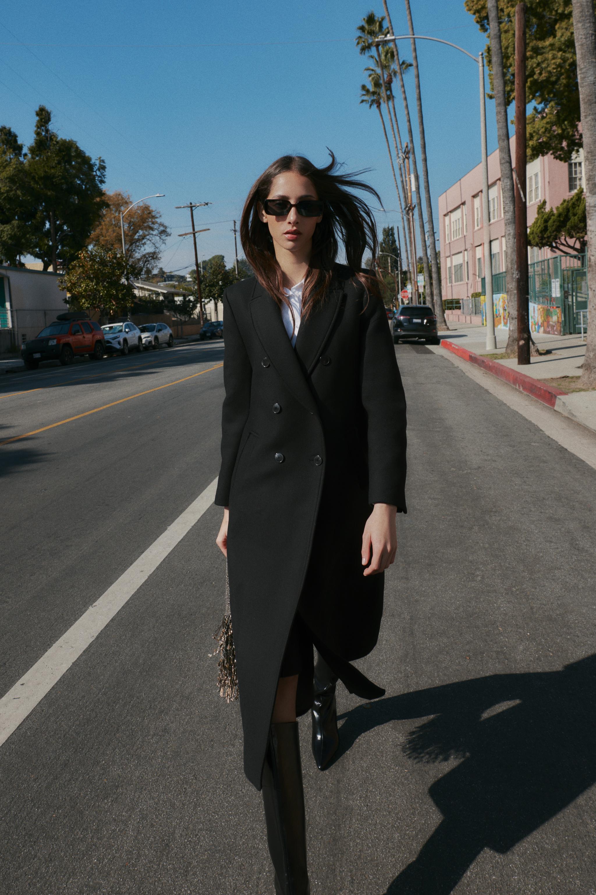 Double-Breasted Long Coat