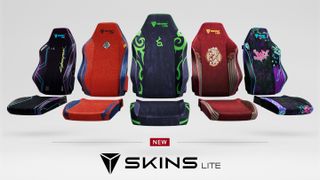 The new line of Secretlab Skins Lite.