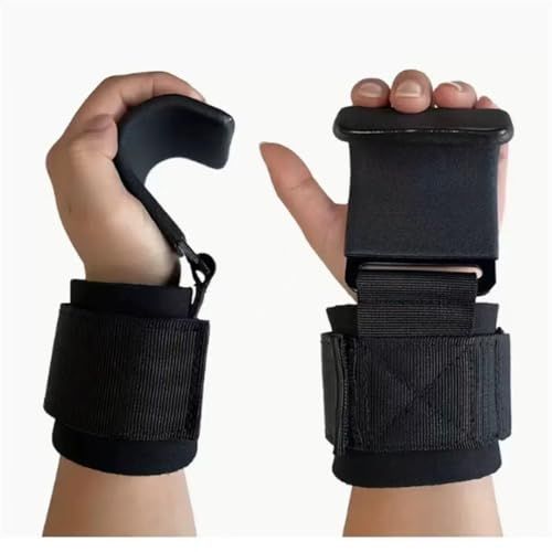 2-Pack Weight Lifting Hooks With Wrist Wraps